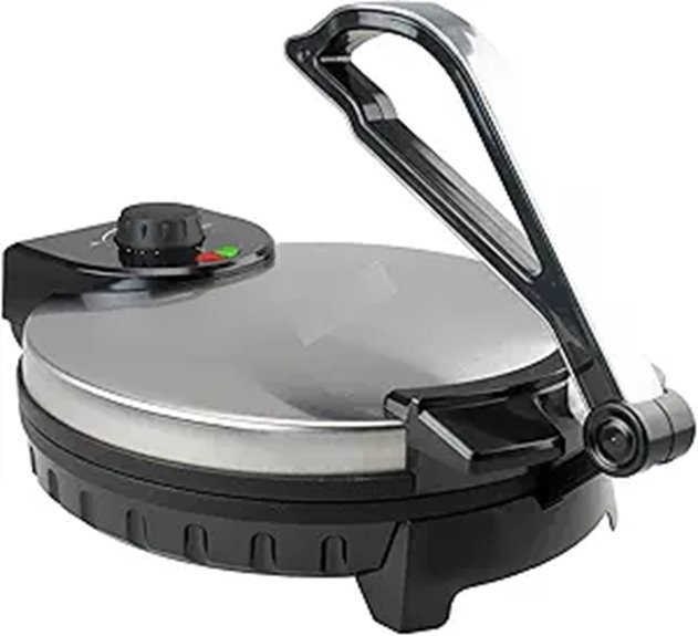12-Inch Stainless Steel Electric Tortilla Maker