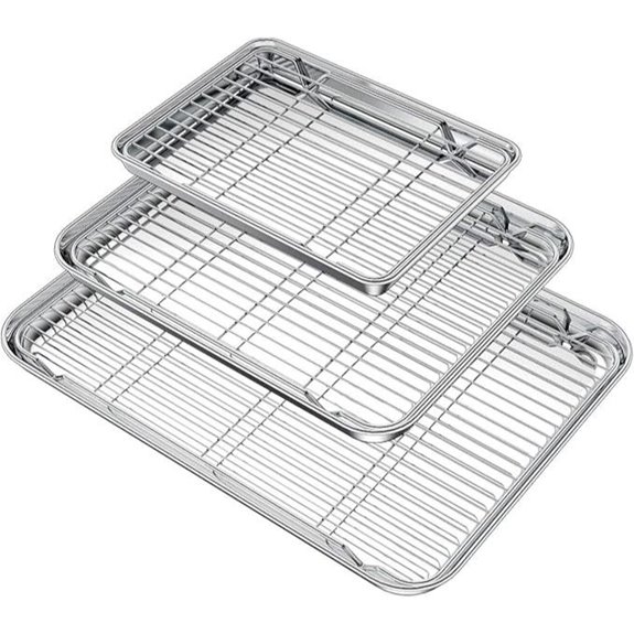 Wildone Stainless Steel Baking Sheet & Racks Set