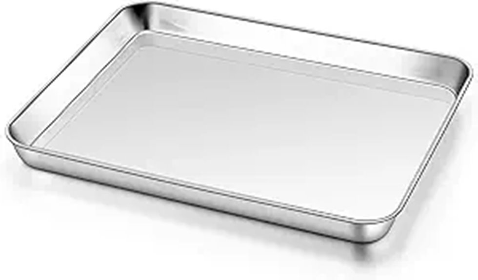 Homikit 9x13 Inch Stainless Steel Baking Sheet