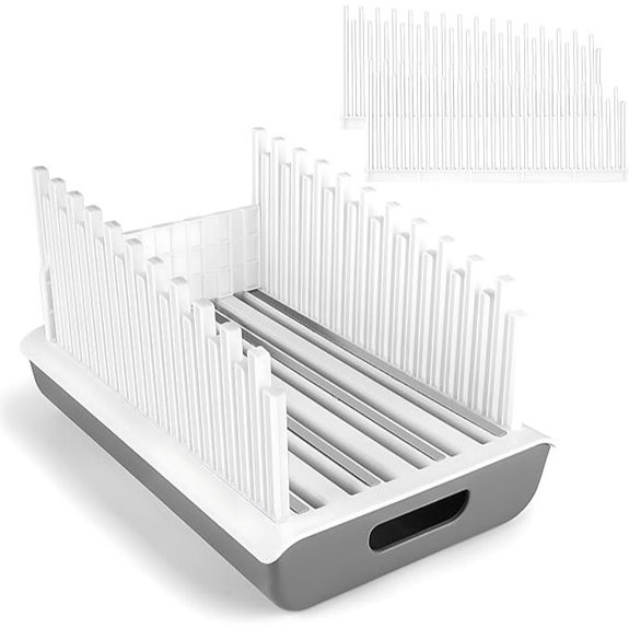 Bread Slicer Guide with Stainless Steel and Storage