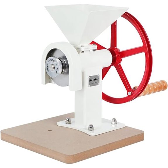 Manual Grain Mill with Stainless Steel Burrs