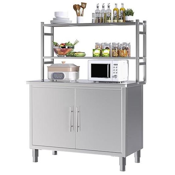 stainless steel cabinet table