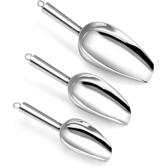 P&P CHEF Stainless Steel Canister Scoop Set (3 Pieces)