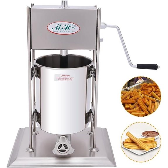 Commercial Stainless Steel Churros Maker with 4 Nozzles