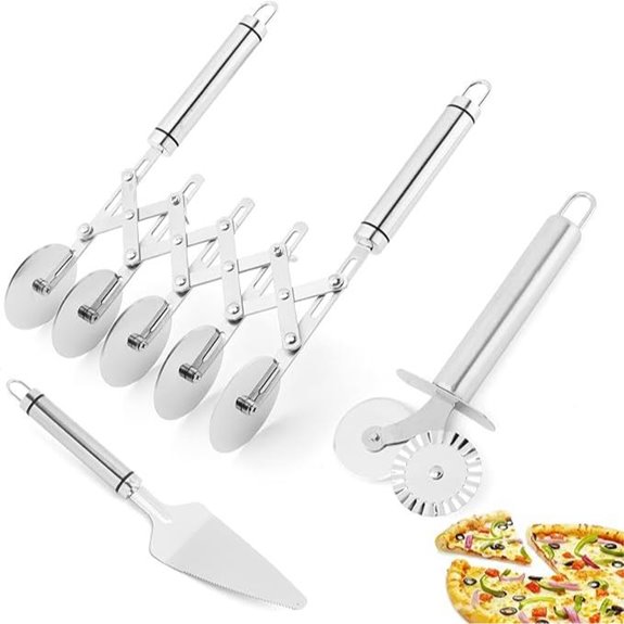 5-Wheel Stainless Steel Pastry & Pizza Cutter
