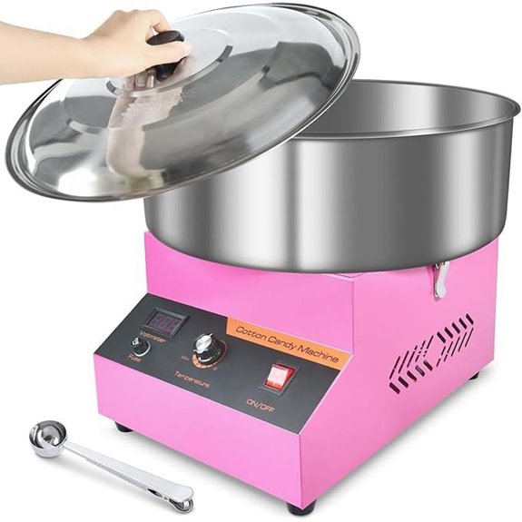 Commercial Cotton Candy Machine with Stainless Steel Bowl