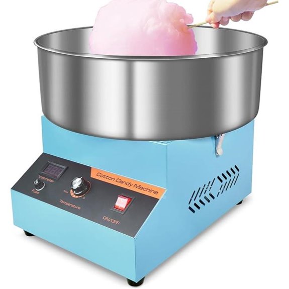 Commercial Cotton Candy Machine with Stainless Steel Bowl