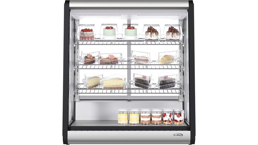 stainless steel countertop refrigerator