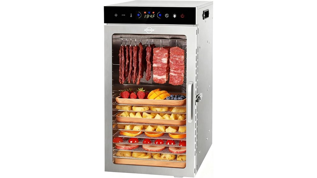stainless steel dehydrator with timer