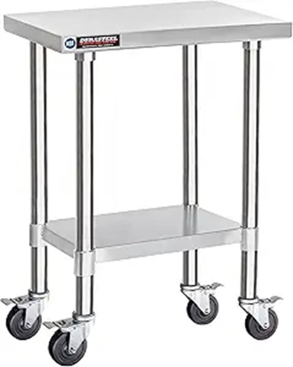 DuraSteel NSF Stainless Steel Food Prep Cart