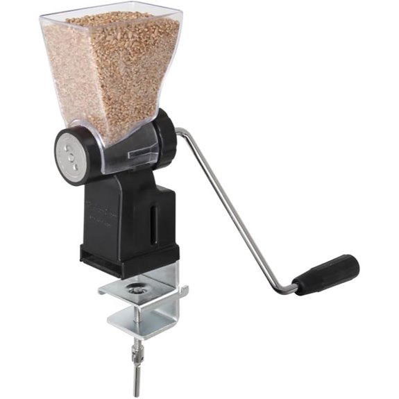 Kitchen Grain Mill with Hand Crank and Stainless Steel