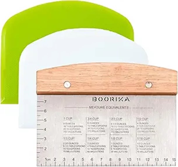 Stainless Steel Dough and Bench Scraper for Kitchen