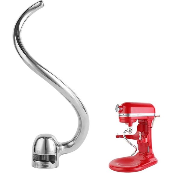 Stainless Steel Dough Hook for KitchenAid Mixers