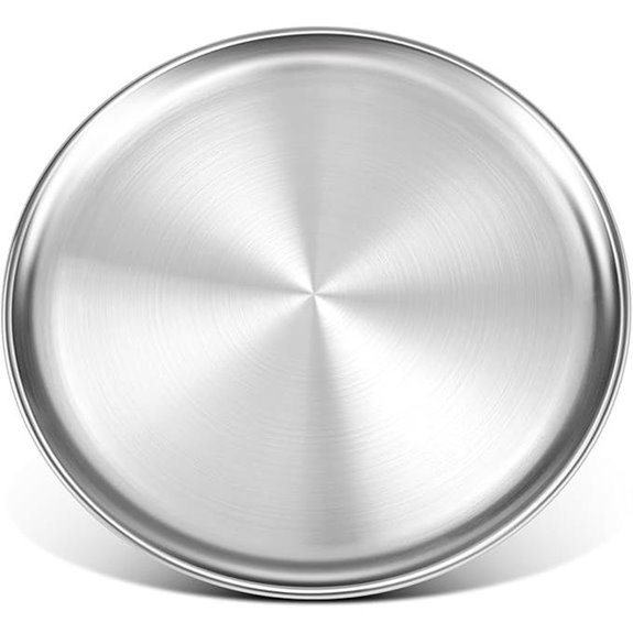 Stainless Steel 16-Inch Pizza Pan for Oven