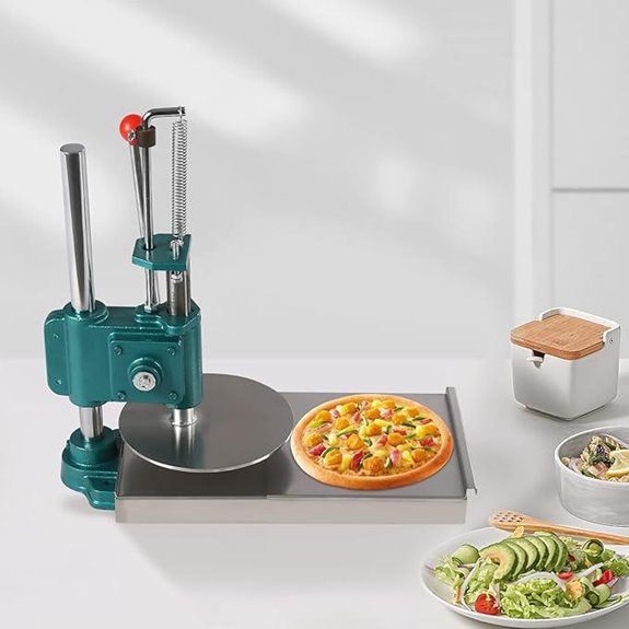 Pizza Dough Press Machine with Stainless Steel Plates