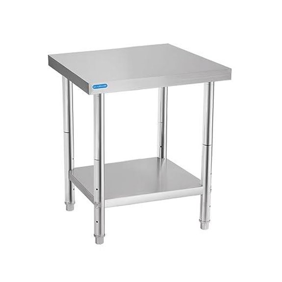 NSF Stainless Steel Prep Table with Undershelf