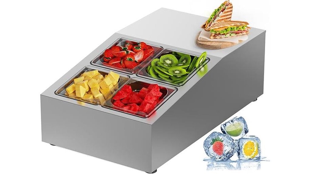 stainless steel sandwich prep