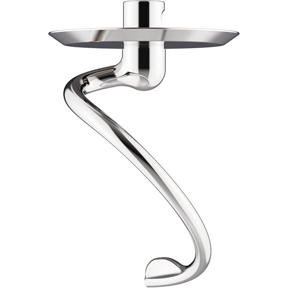 Kitchenaid Stainless Steel Spiral Dough Hook Attachment