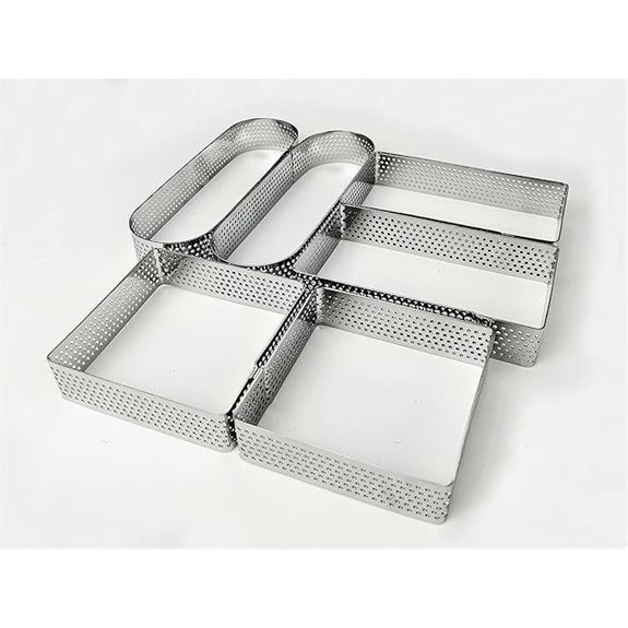 NewlineNY Stainless Steel Tart Rings Set (6 Pcs)