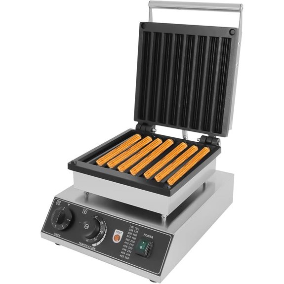 Stainless Steel Churro & Waffle Maker Machine (8 pcs)
