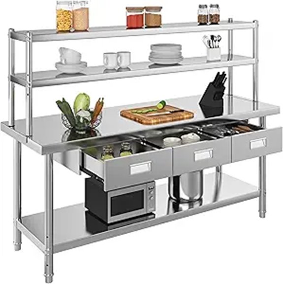 stainless steel work table
