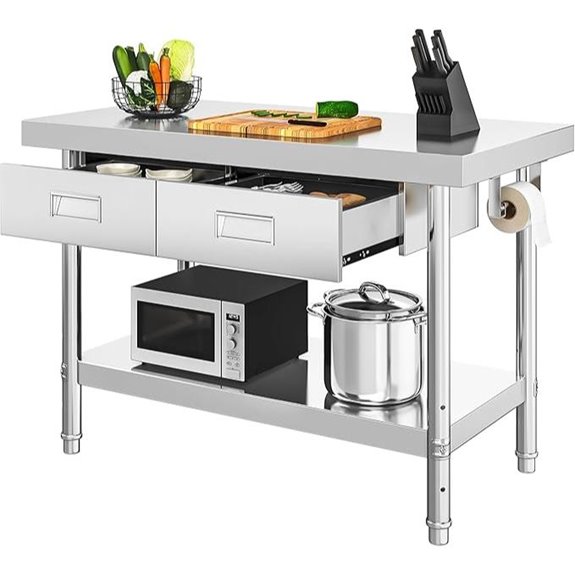 stainless steel work table