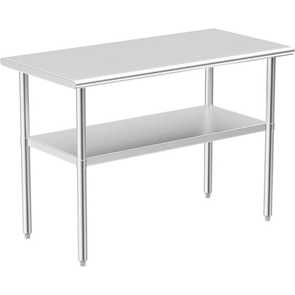 Stainless Steel Prep & Work Table with Shelf
