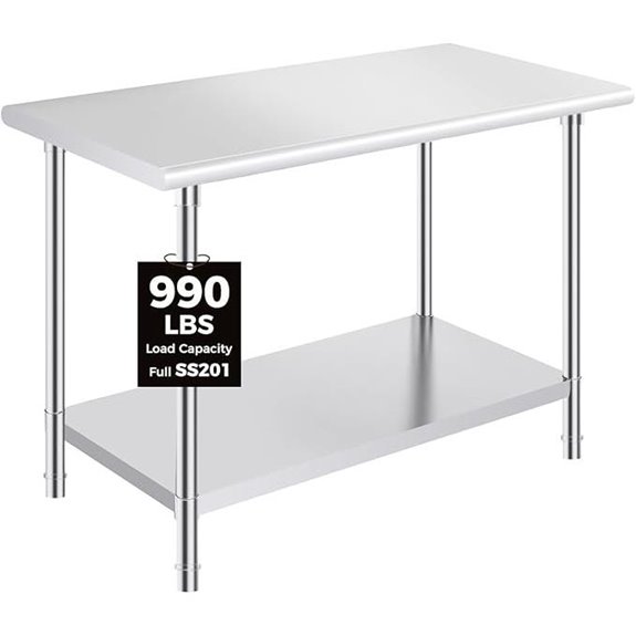 stainless steel work table