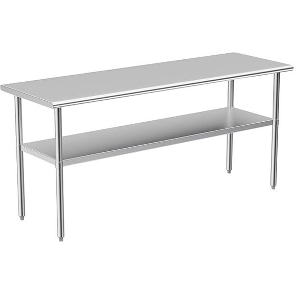 Stainless Steel Prep & Work Table with Shelf