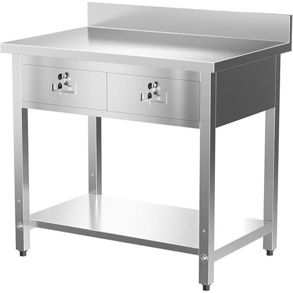 stainless steel work table