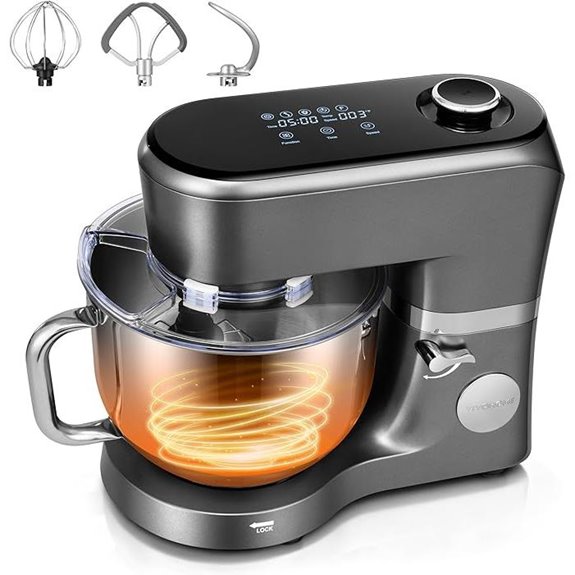 VIVOHOME Stand Mixer with Presets and Accessories