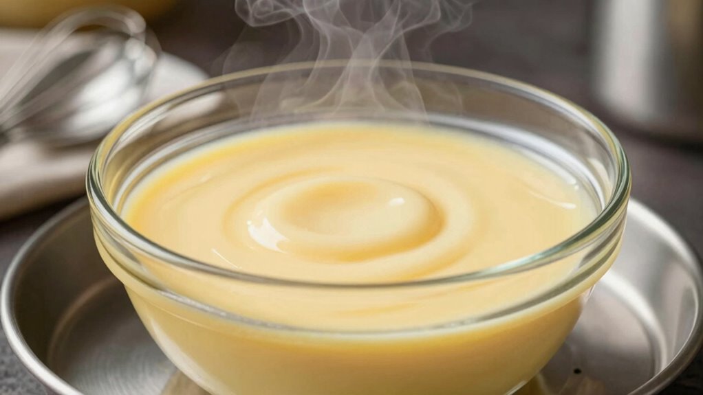 steam ensures even setting