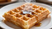 steam releases from waffle