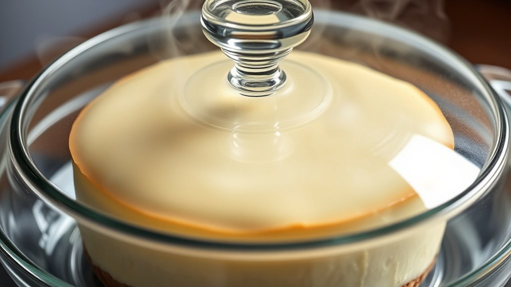 steamed cheesecake for evenness