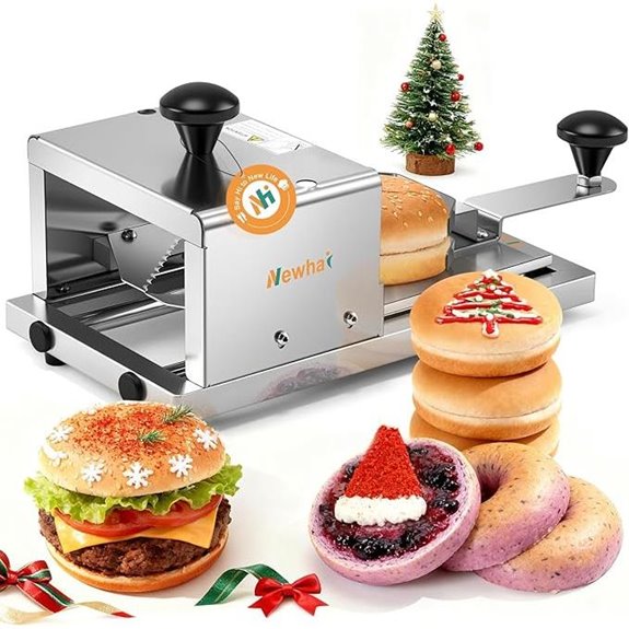 steel blade bagel slicer