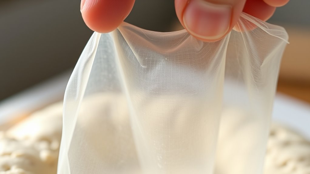 stop kneading at optimal gluten development