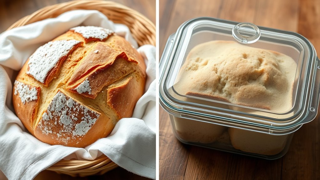 store bread according to type