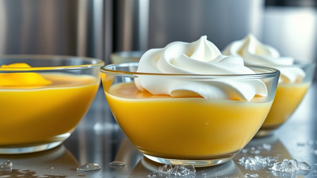 store custards properly refrigerated