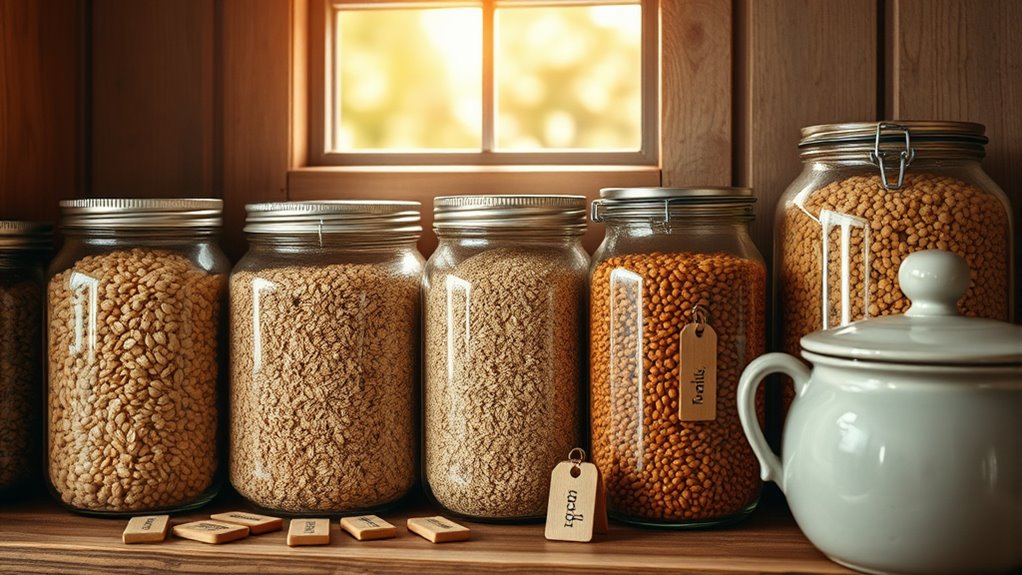 store grains in cool dark places
