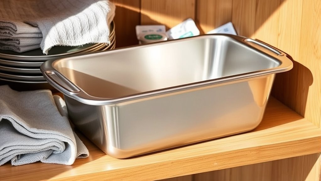 store pans in dry ventilated space