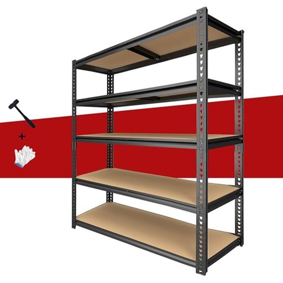 Heavy Duty 5-Tier Metal Garage Shelving Unit