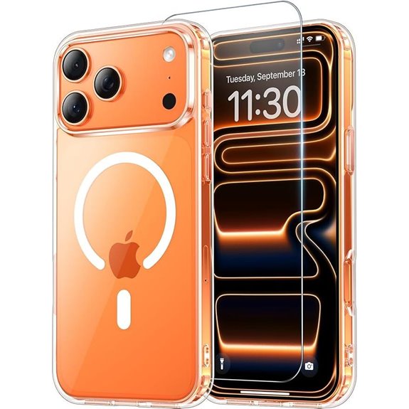 Temdan Clear iPhone 17 Pro Max Case with Screen