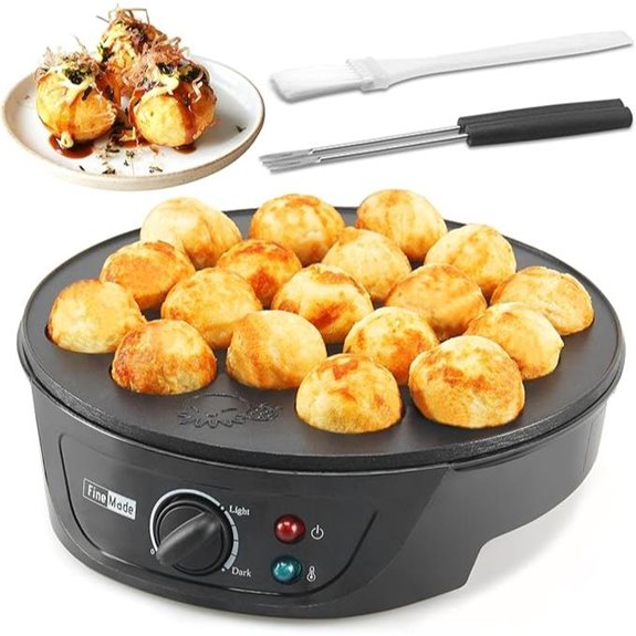 Takoyaki Maker Pan with Temperature Control