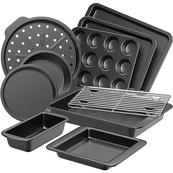 HONGBAKE 10-Piece Nonstick Bakeware Set