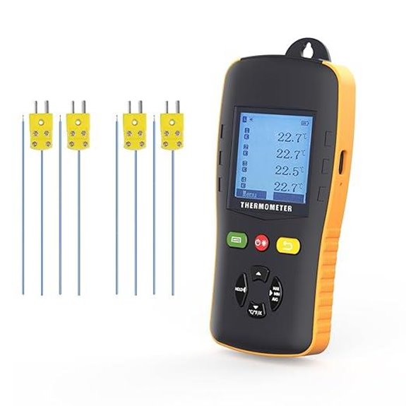 Tzone K Type Thermocouple Data Logger with Probe