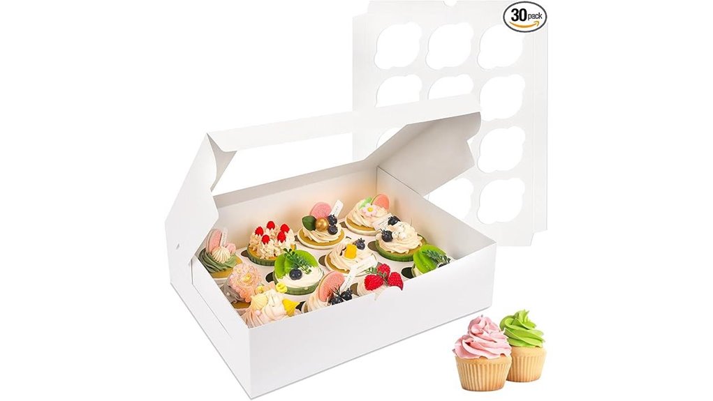 thirty pack cupcake boxes