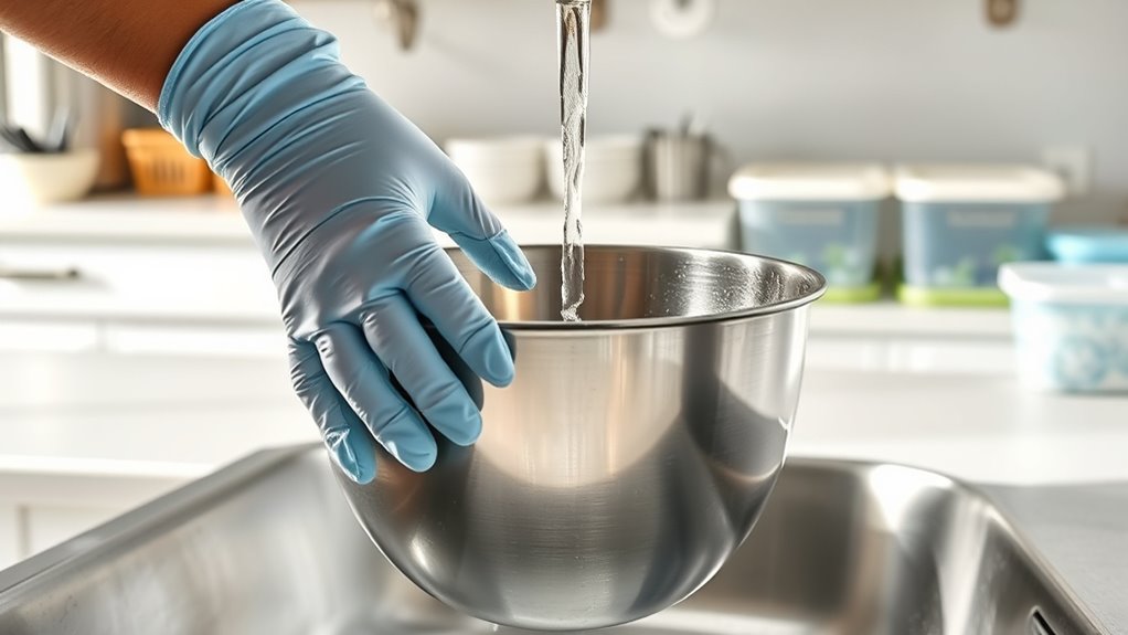 thoroughly clean utensils regularly