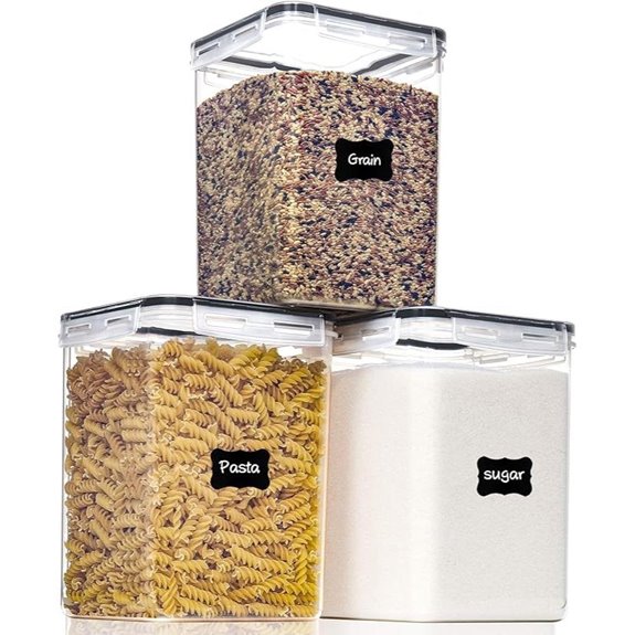 Large Airtight Food Storage Containers (3-Pack)