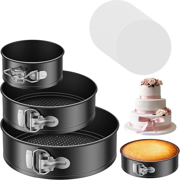 Kootek 3-Pack Nonstick Springform Cake Pans Set