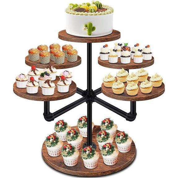 3-Tier Cupcake Stand for 50 Desserts